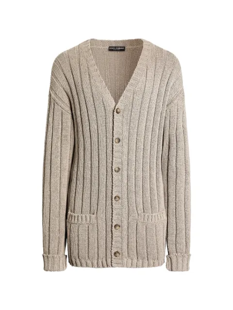 Dolce & Gabbana cotton-blend cardigan Neutrals GXVG0TJGMHJ