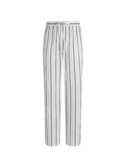 Dolce & Gabbana Striped Fabric Trousers White GVRMATFR51G