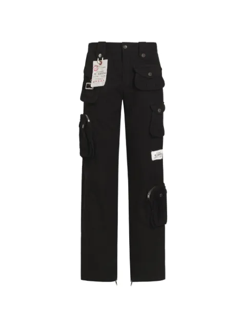 Dolce & Gabbana waxed faille trousers Black GV0QETHUMS8