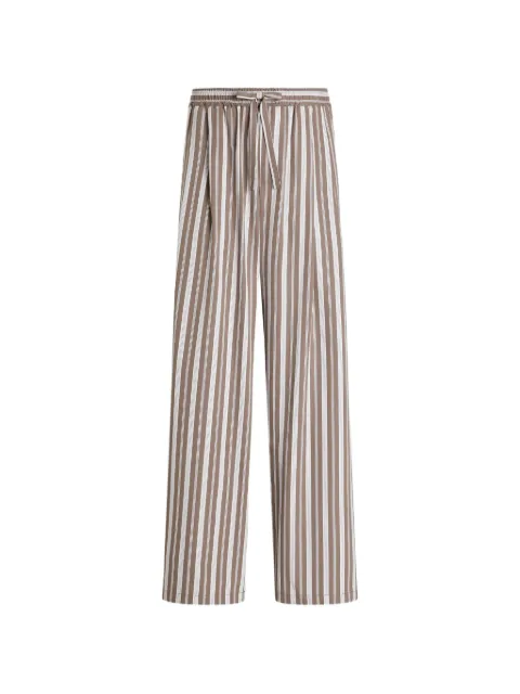 Dolce & Gabbana Striped Poplin Vanity Trousers Neutrals GP1N9TFR526
