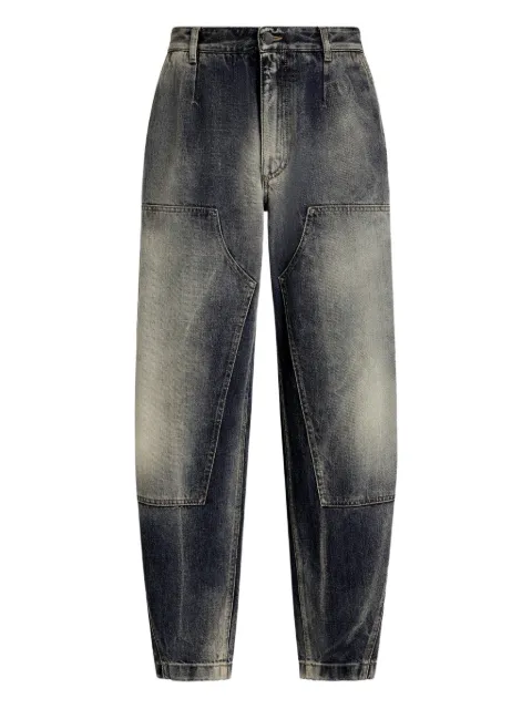 Dolce & Gabbana panelled plaque jeans Blue GP1M5DG8OK4