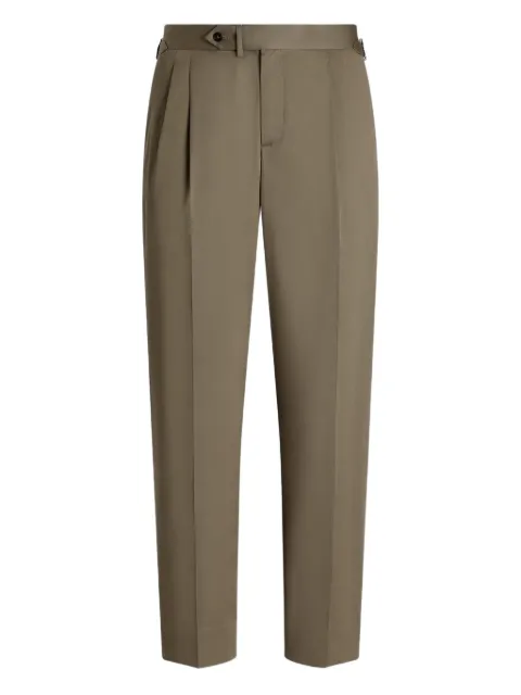 Dolce & Gabbana pleated buckle trousers Neutrals GP1A2TFUFJR