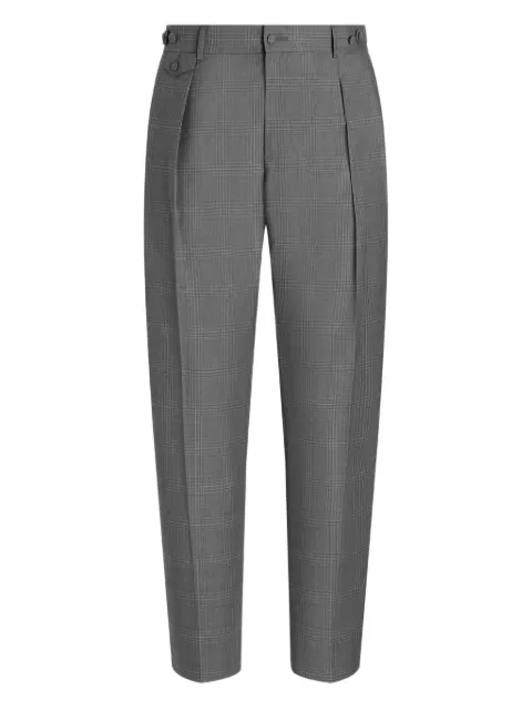 Dolce & Gabbana glen plaid virgin wool trousers Grey GP19WTFQ2OZ