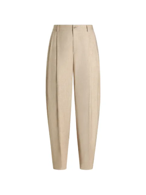 Dolce & Gabbana hemp and silk trousers with tweed effect Neutrals GP10DTFUTDB