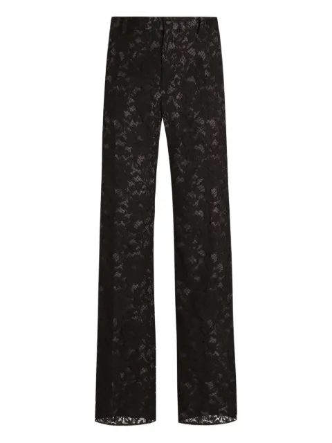 Dolce & Gabbana lace trousers Black GP0O2TGK044