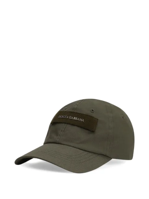 Dolce & Gabbana logo-patch baseball cap Green GH944ZGK167