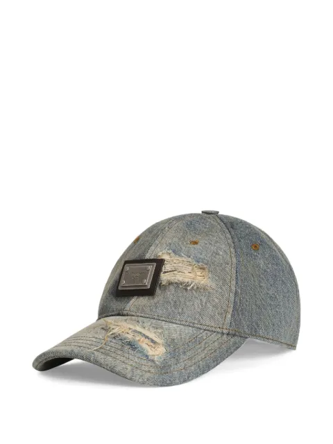 Dolce & Gabbana logo-plaque baseball cap Blue GH590AG8OK5