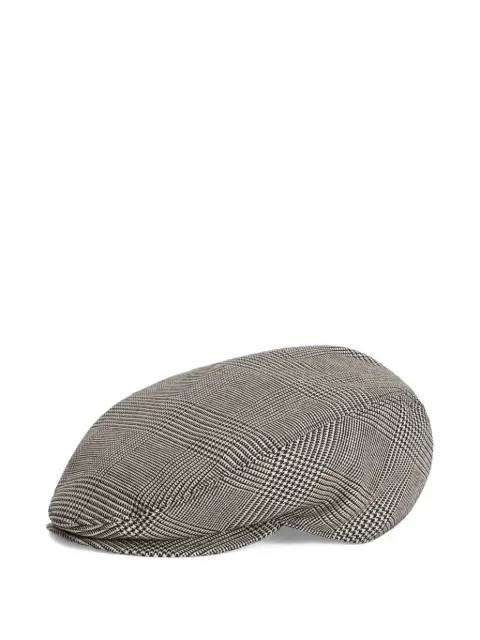 Dolce & Gabbana logo-embroidered beret hat Grey GH587ZFQ2OV