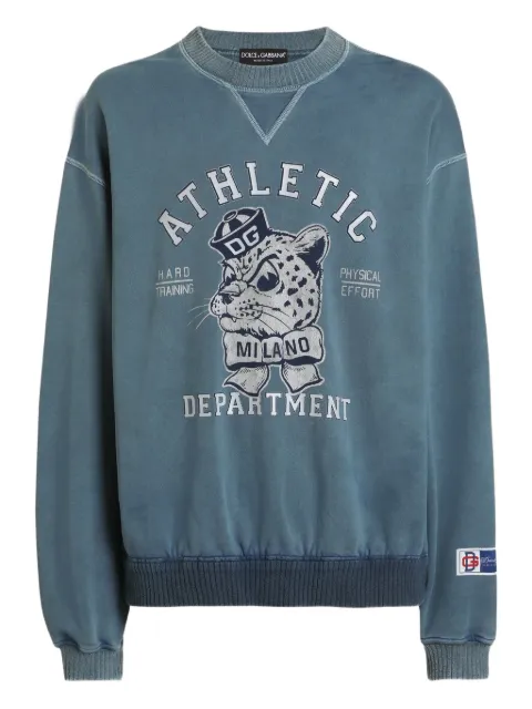 Dolce & Gabbana graphic-print sweatshirt Blue G9BZKTG7POU