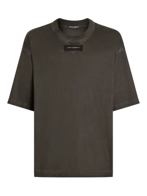 Dolce & Gabbana cotton T-shirt Black G8TJ6TG7PPQ