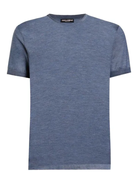 Dolce & Gabbana crew-neck short-sleeve T-shirt Blue G8ST1TG7P0F