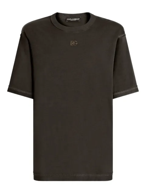 Dolce & Gabbana logo T-shirt Brown G8RI4ZG7PNS