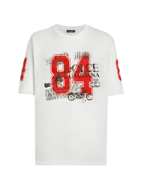 Dolce & Gabbana cotton print T-Shirt White G8PN9TG7PQB