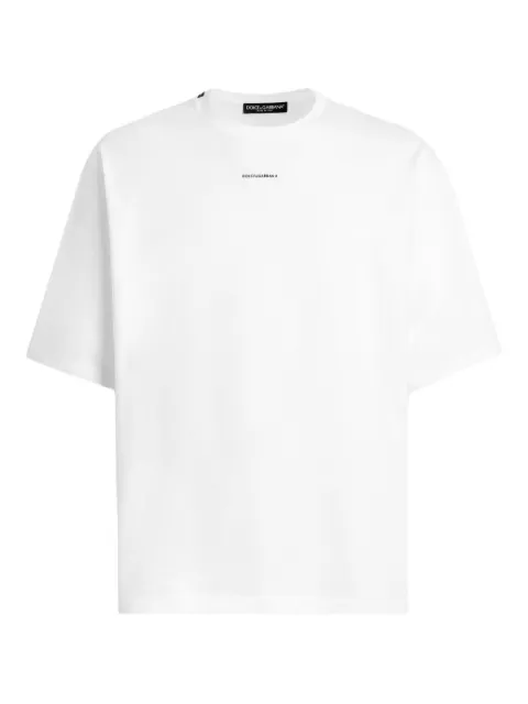 Dolce & Gabbana logo-lettering T-shirt White G8PB8TG7PYR