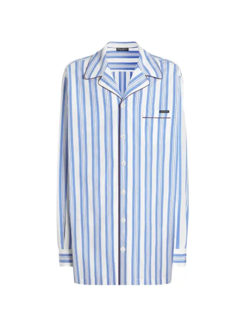 Dolce & Gabbana striped poplin vanity shirt Blue G5OL9TFR524