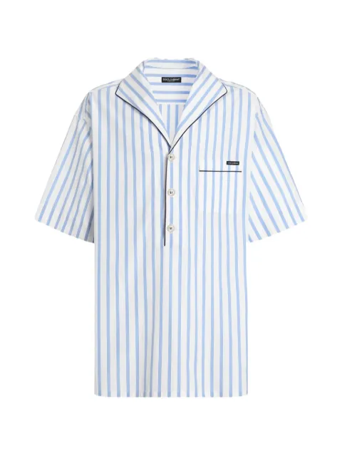 Dolce & Gabbana striped pocket shirt White G5OL5TFR52W