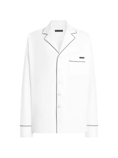 Dolce & Gabbana structured cotton vanity shirt White G5OI9TFU5YX