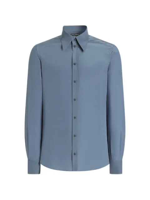 Dolce & Gabbana silk crêpe-de-chine shirt Blue G5NP9TFU1UQ