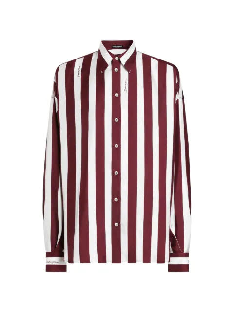 Dolce & Gabbana striped button shirt White G5OF5TIS1YC