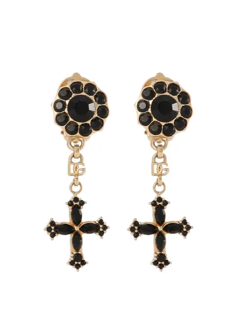 Dolce & Gabbana rhinestone clip earrings Gold WEQ4S2W1111