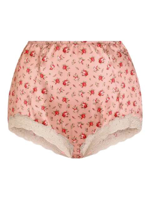 Dolce & Gabbana floral lace briefs Pink O2E02TON0E3