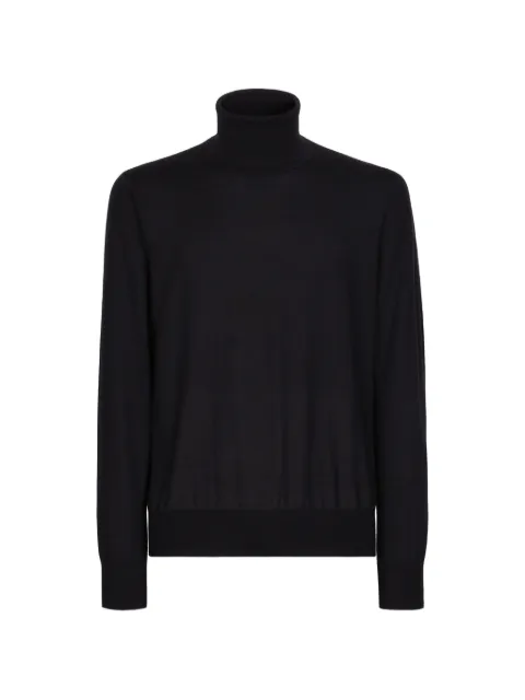 Dolce & Gabbana extra-fine cashmere turtleneck sweater Blue GXB00TJBW1V