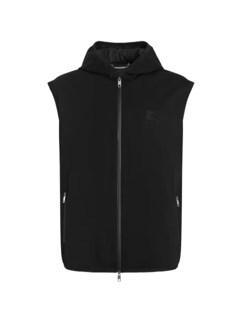 Dolce & Gabbana technical-fabric vest with hood Black G9AOGTGK305