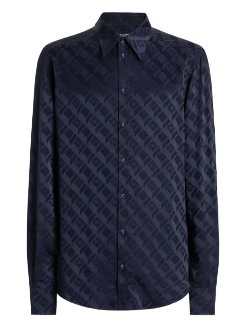 Dolce & Gabbana Martini monogram shirt Blue G5ML1TFJ1KC
