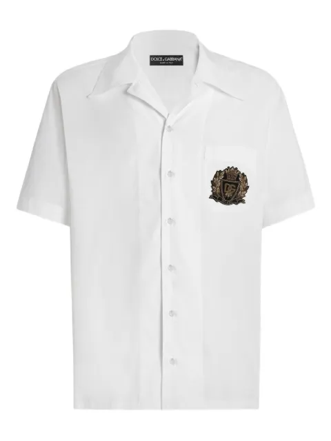 Dolce & Gabbana Hawaii cotton poplin shirt White G5JH9ZGK278