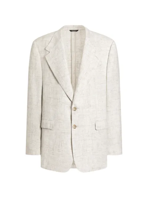 Dolce & Gabbana button single-breasted jacket Neutrals G2WJ6THUMWB