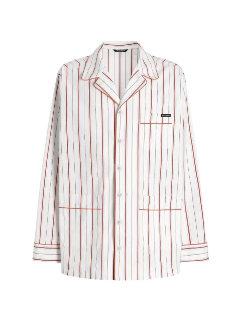 Dolce & Gabbana striped pocket shirt White G2VT8TFR51T