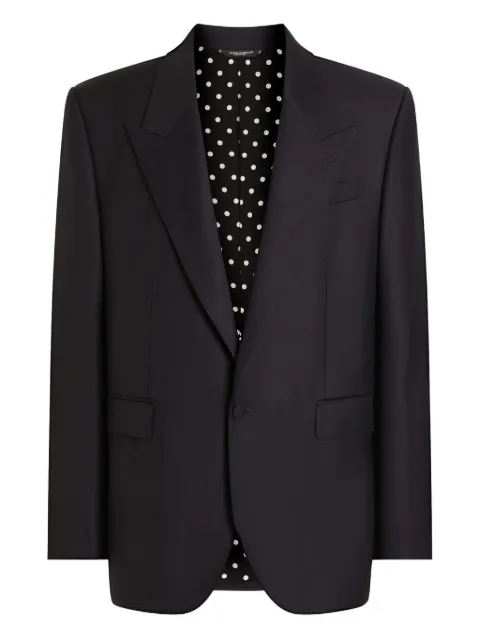 Dolce & Gabbana single-breasted jacket Blue G2VN6TGK048
