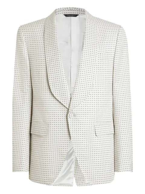 Dolce & Gabbana jacquard dotted blazer Neutrals G2UO6TGK051