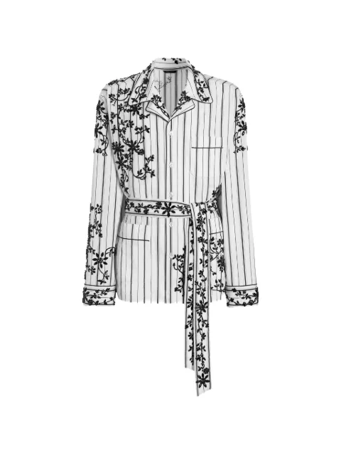 Dolce & Gabbana Vanity robe with embroidery White G2UZ3ZGK184