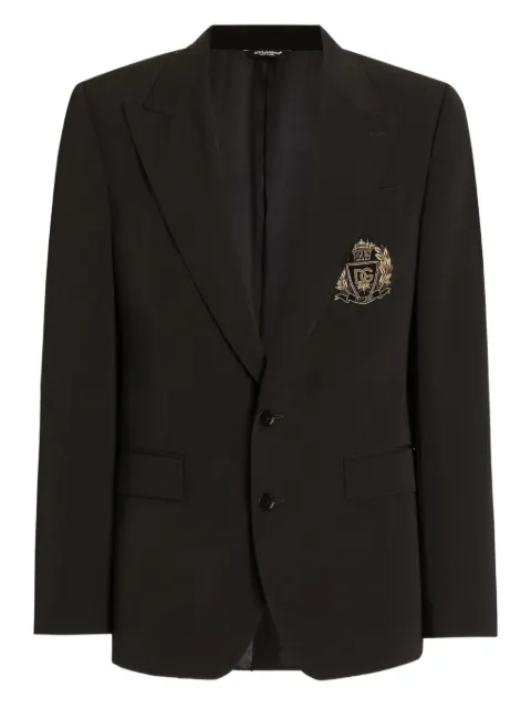Dolce & Gabbana embellished single-breasted blazer Black G2TV4ZFUBGB