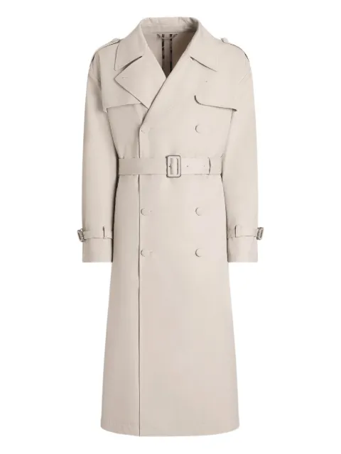 Dolce & Gabbana belted trench coat Neutrals G057JTHUMVM