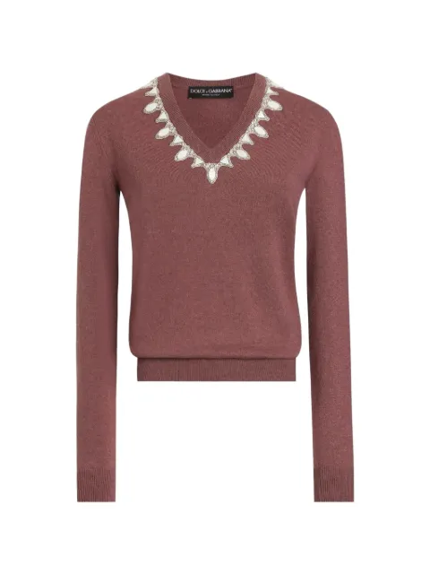 Dolce & Gabbana cashmere pullover Pink FXY05ZJBW1M