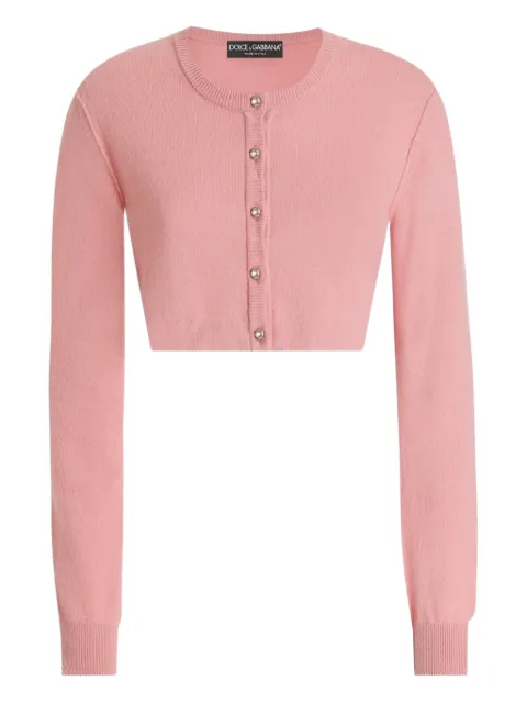 Dolce & Gabbana buttoned knitted cardigan Pink FXVDLZJBW0B