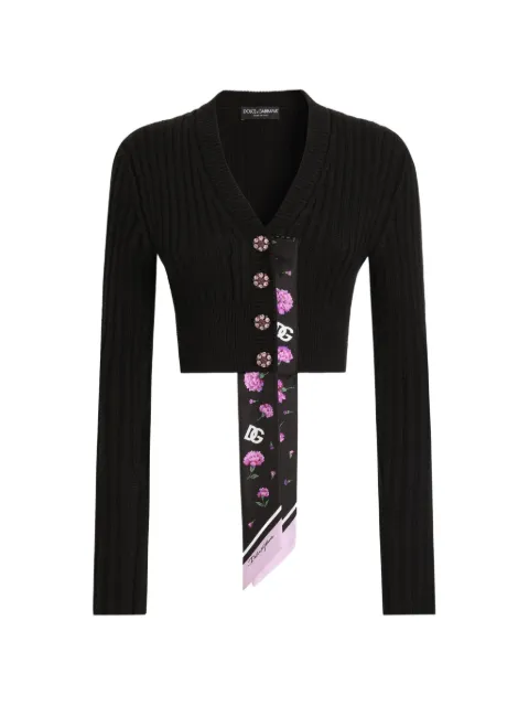 Dolce & Gabbana button ribbed jacket Black FXVCSZJDVF4