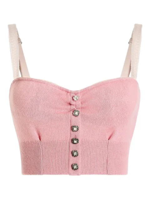 Dolce & Gabbana buttoned strap tank top Pink FXT87ZJBW0B