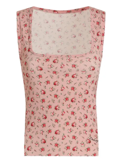 Dolce & Gabbana floral-print tank top Pink FXT79TJAHLR