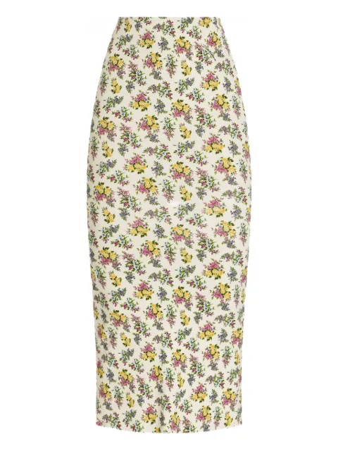 Dolce & Gabbana floral-print pencil skirt White FXO39TJAHLS
