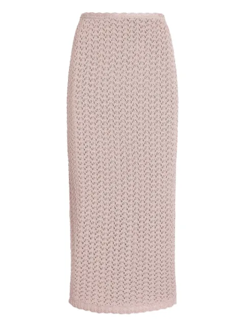 Dolce & Gabbana Viscose knit skirt Pink FXO27ZJGMG7
