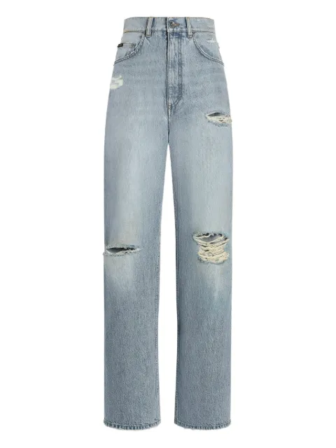 Dolce & Gabbana distressed wide-leg jeans Blue FTDDHDG8OF9
