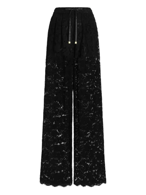 Dolce & Gabbana lace drawstring trousers Black FTC9UTHLMTB