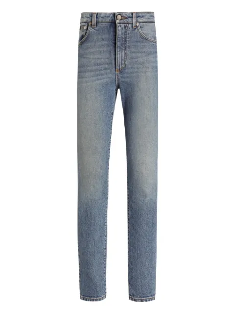 Dolce & Gabbana logo-plaque denim jeans Blue FTC67DG8OC7