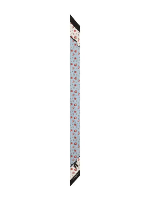 Dolce & Gabbana floral-print silk neckerchief Blue FS215AGDDLO