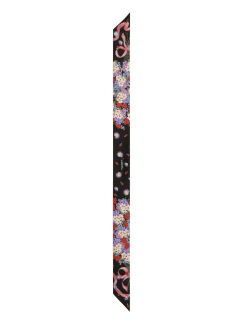 Dolce & Gabbana Small floral-print silk twill bandeau Black FS215AGDDLI