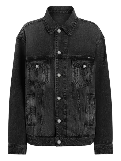 Dolce & Gabbana buttoned denim jacket Black F9U38DG8KO6
