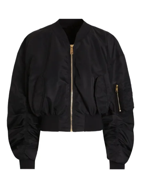 Dolce & Gabbana zip-up bomber jacket Black F9T51TFUS3D